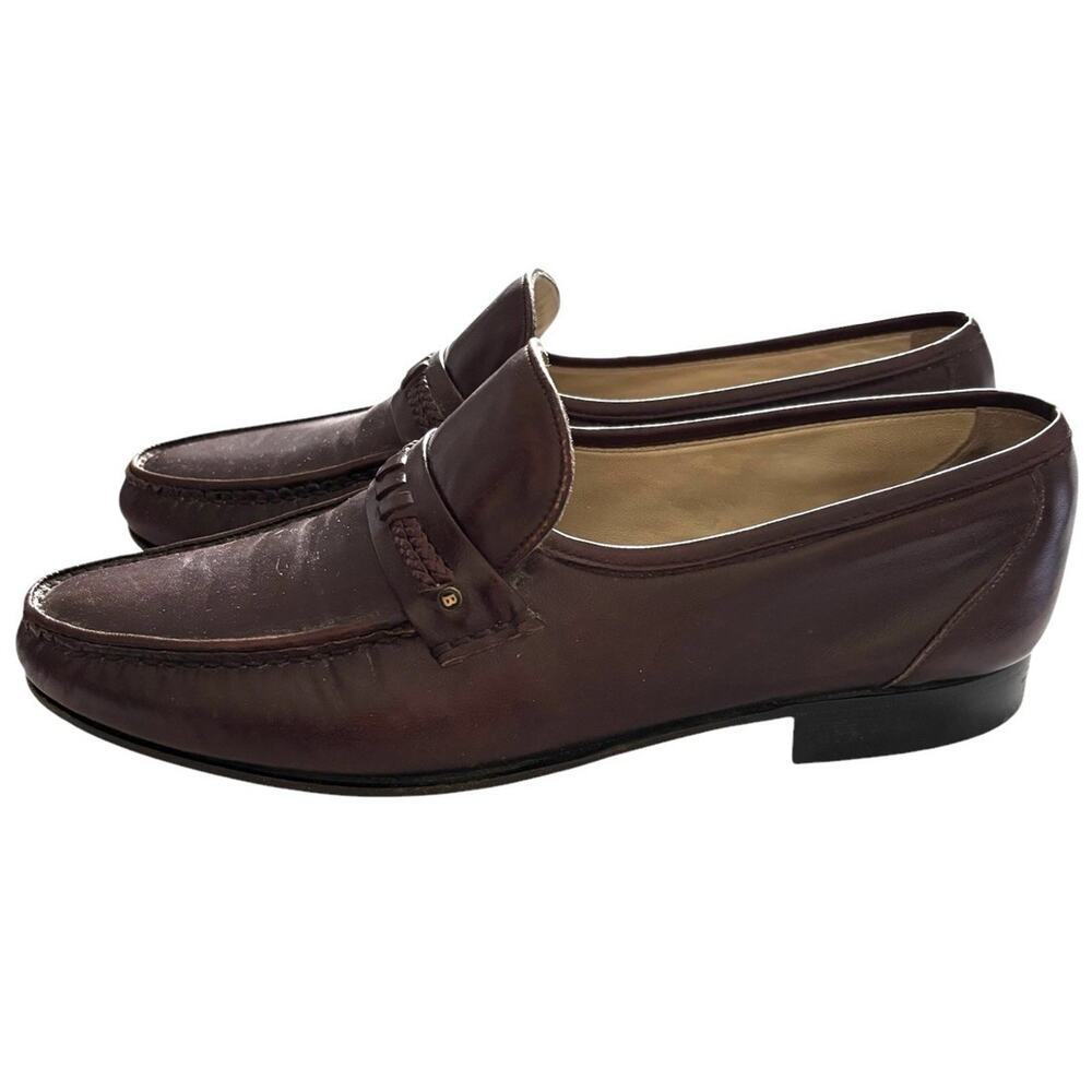 Bally Mens Brown Leather Loafer Shoes Size UK 8 US 9M 28524 - Picture 4 of 9